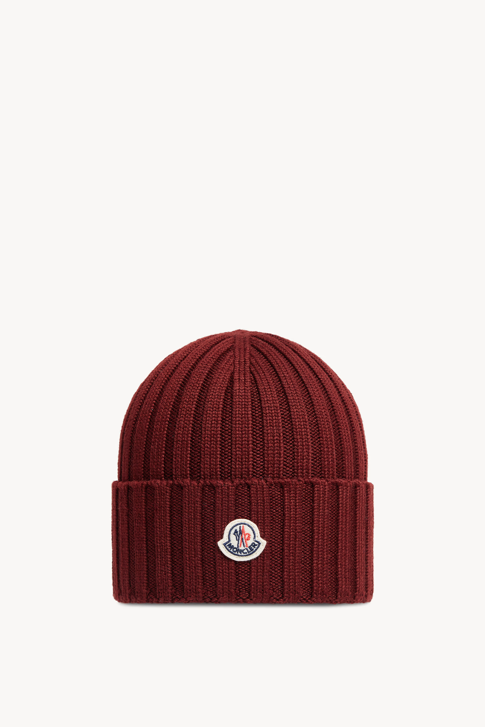 Gorro de lana Mujer Burdeos Moncler 0